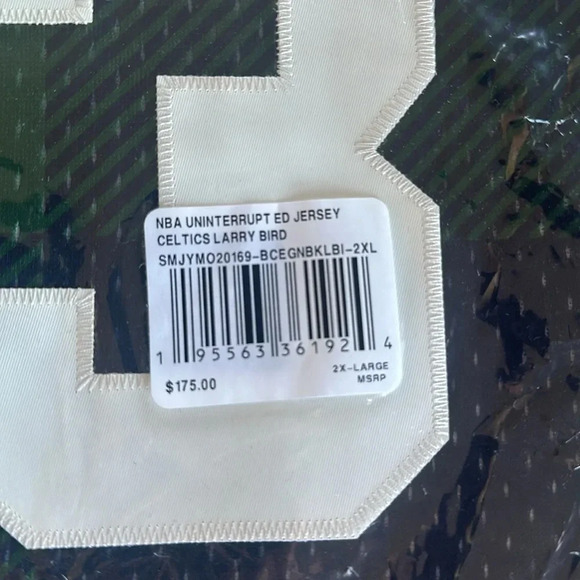 Celtics basketball shirt Larry Bird 33 NWTs - Picture 3 of 7